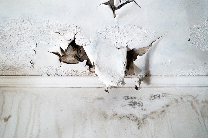 False ceiling damage