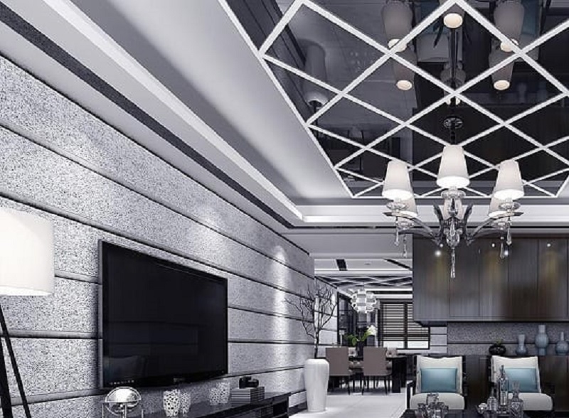 Black color in false ceiling