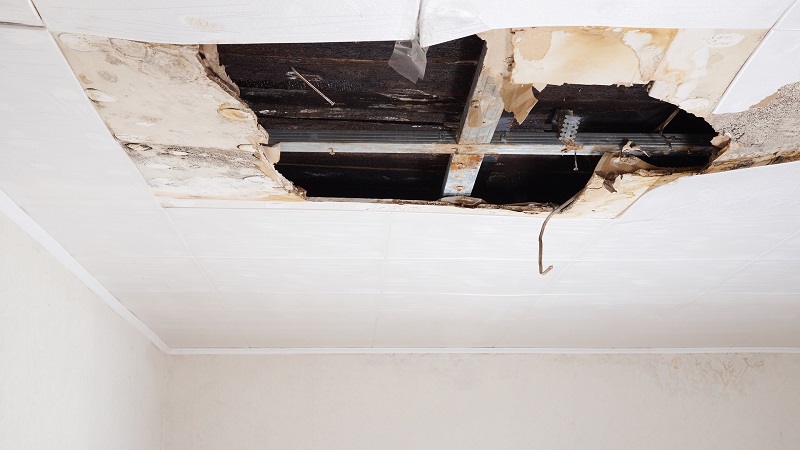 False ceiling damage