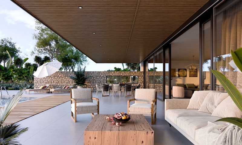 Outdoor false ceiling