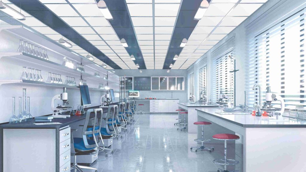 سقف کاذب PVC در آزمایشگاه