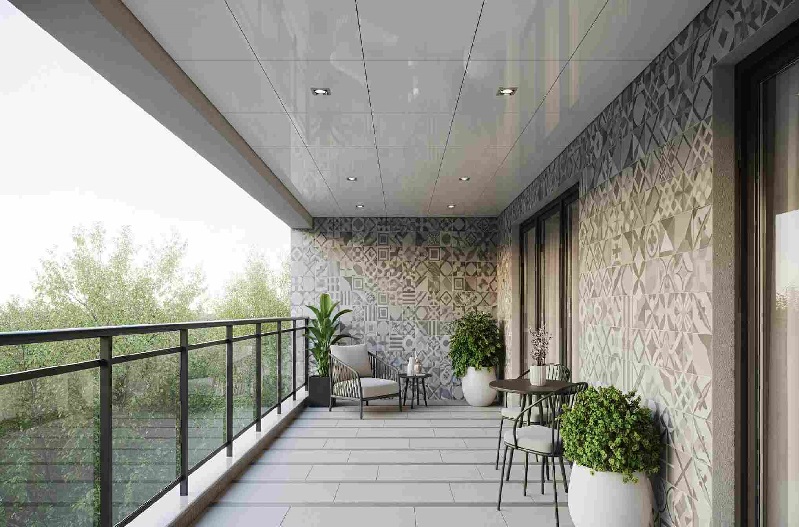 Choosing tiles for the balcony