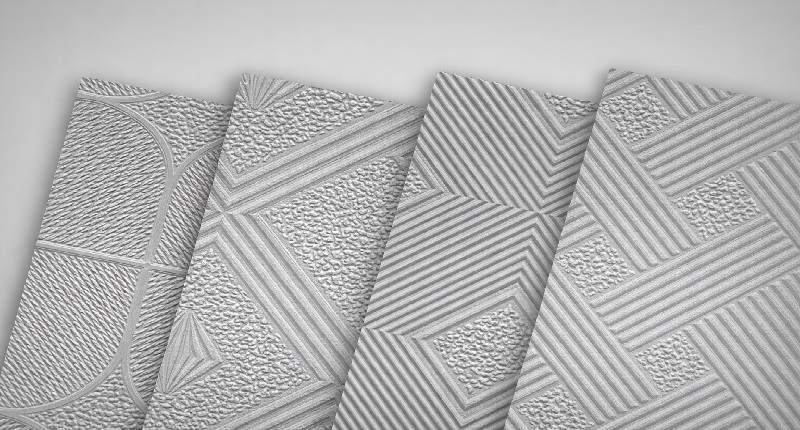 Nanoparticles in gypsum tiles