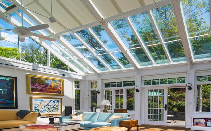 Interior suspended ceiling