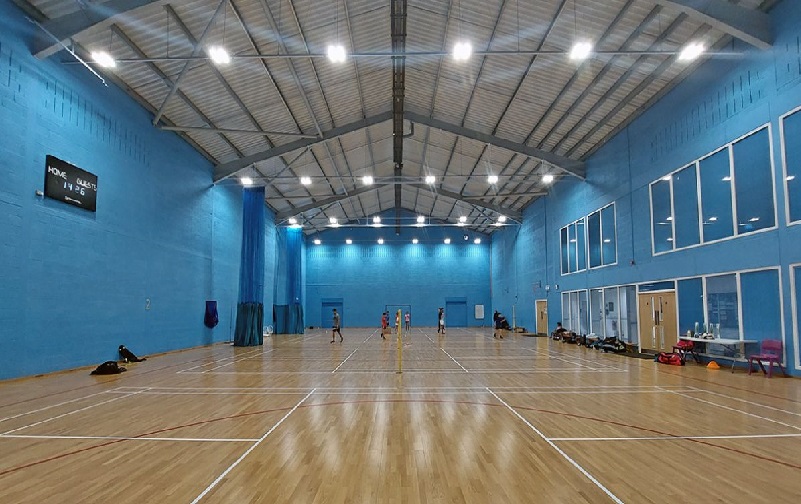Ceiling of a sports hall