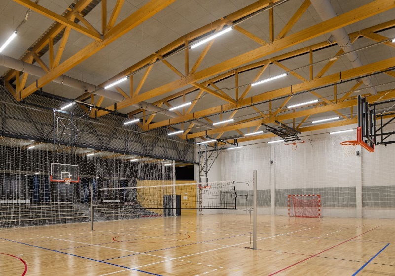 Ceiling of a sports hall
